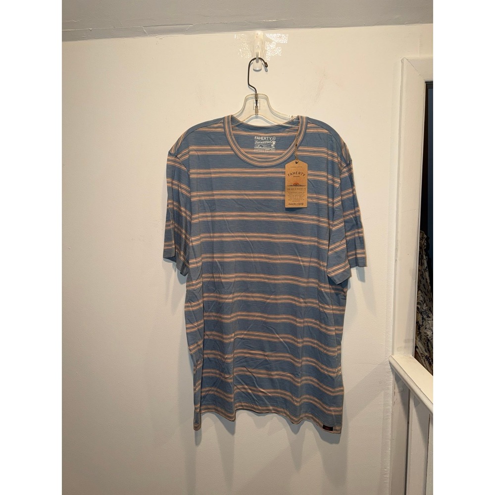Faherty Sunwashed Regenerative Cotton Mens Shirt. Size XL (NWTS)